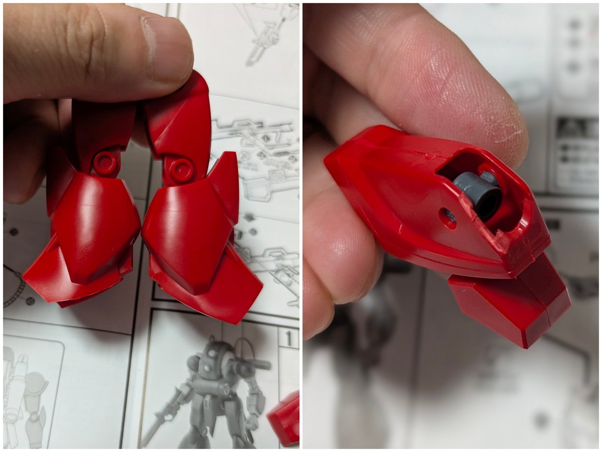 4J3nBVbE2JJcrxt's tweet photo. #プラモデルライフ
#機甲戦記ドラグナー
#旧キット
ダチのドラグナーセット1
その①
3箱目も開け〼た
1.3箱共通加工の図
2.ギガノス軍共通加工の図
3.赤ヘルくり抜いて目深の図
4.左 今回の・右 私物放置中 https://t.co/OutBS2TA5x