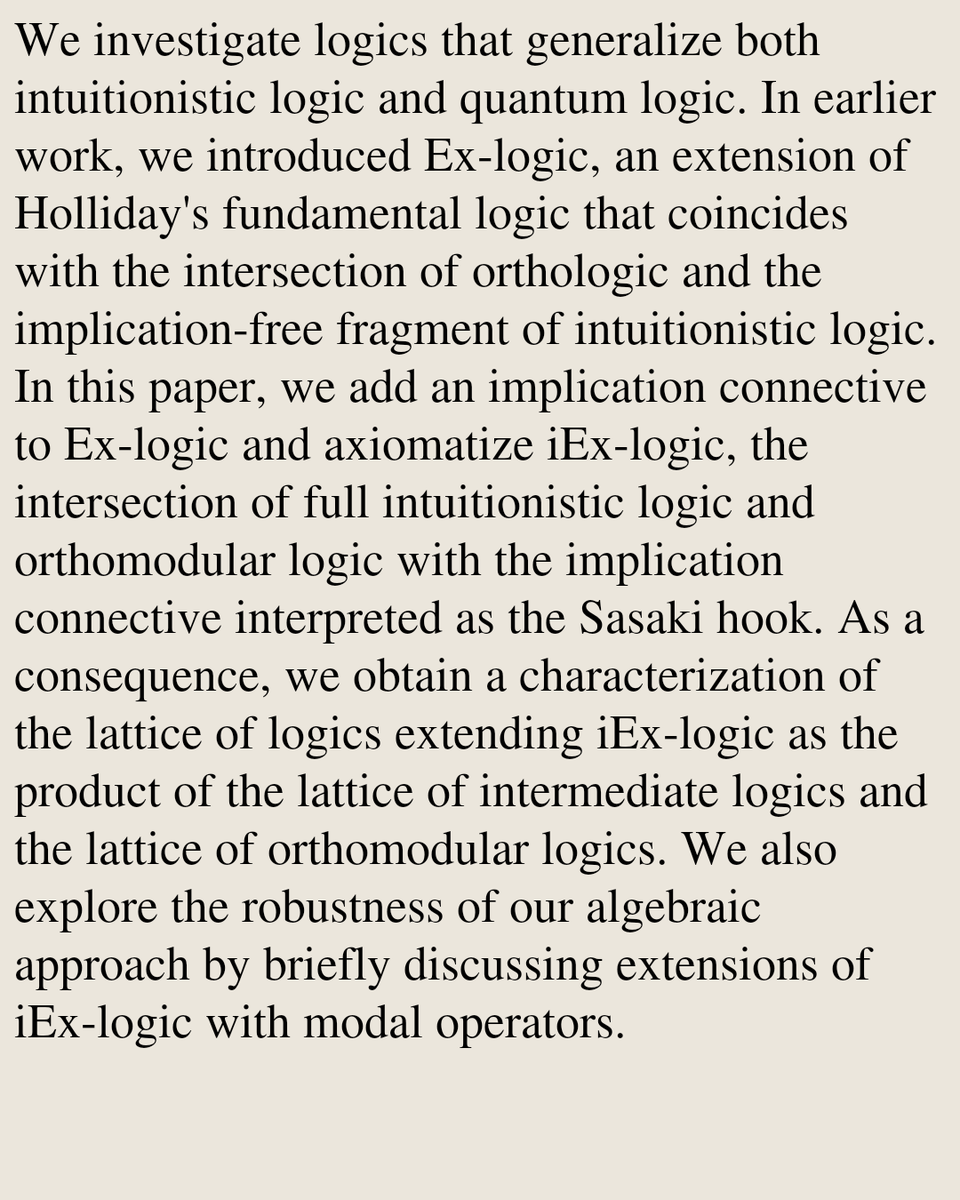 PRWT's tweet photo. Conditionals and Modalities in Constructive Quantum Logics

Juan P. Aguilera, Guillaume Massas
https://t.co/Og0GCPVUVG [𝚖𝚊𝚝𝚑.𝙻𝙾 𝚌𝚜.𝙻𝙾] https://t.co/jQMBkX05f2