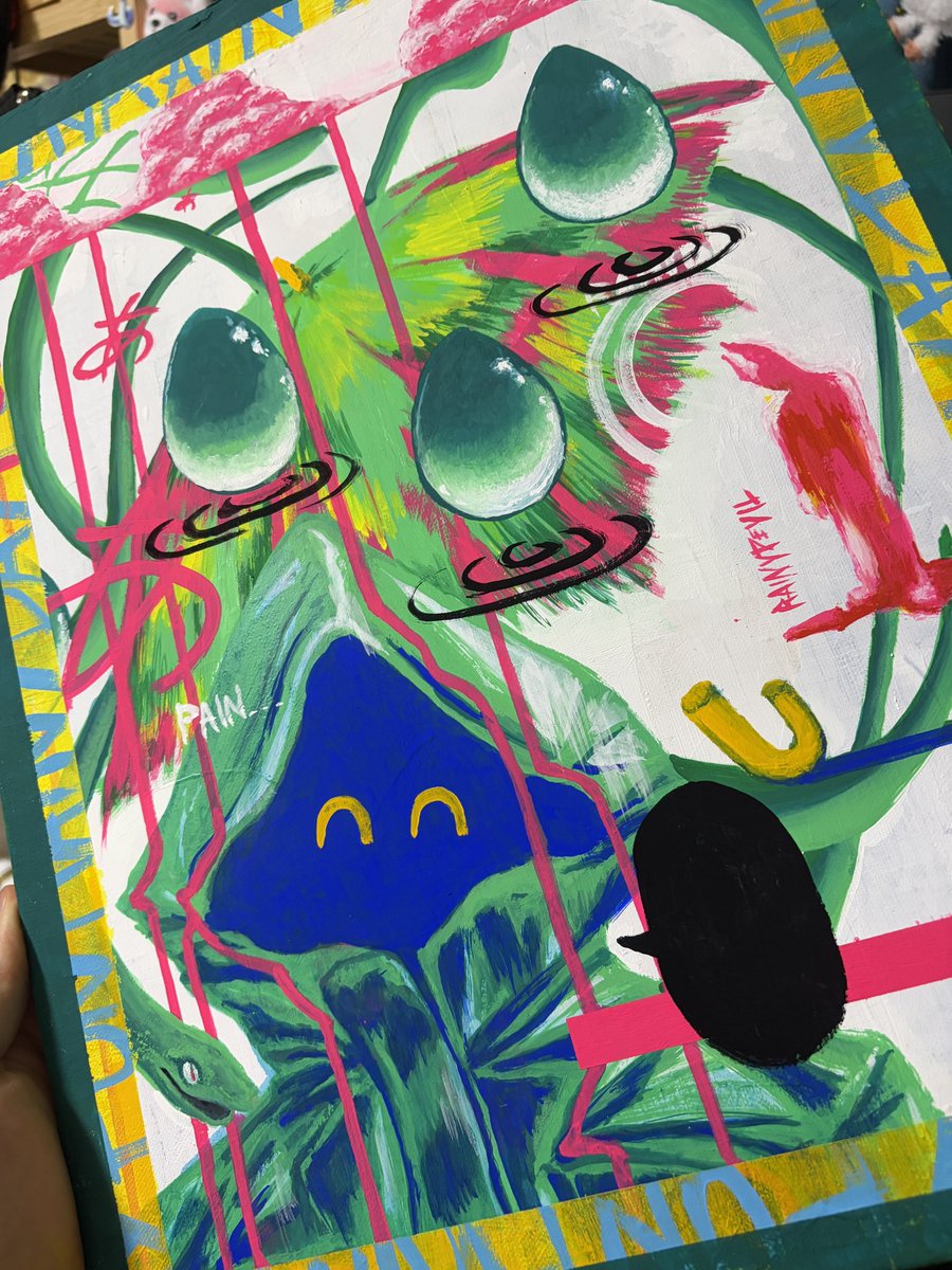 METEORMEee's tweet photo. 完成だなあ 🟩‼️🩷
#イラスト
#グラフィックデザイン https://t.co/hrzjDUwZmL