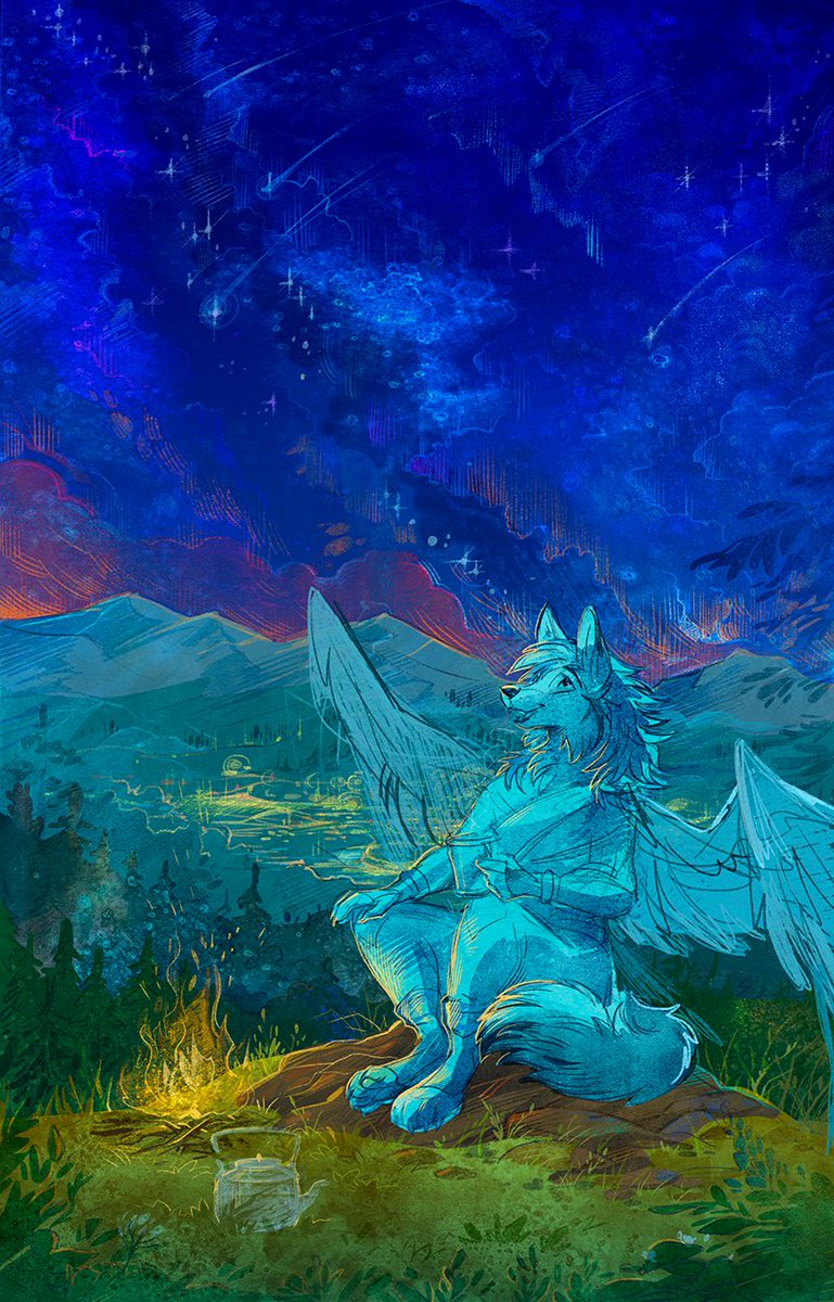 Taski_Guru's tweet photo. Shooting stars
Night simply drapes itself over the day as if someone had lowered a curtain. The sky glitters and moves, filled with shooting stars
Sketch
โจ๐ซโ๏ธ๐๐๐โญ
#anthro #furry #furryoc #wingedoc https://t.co/9s72o0jDq0