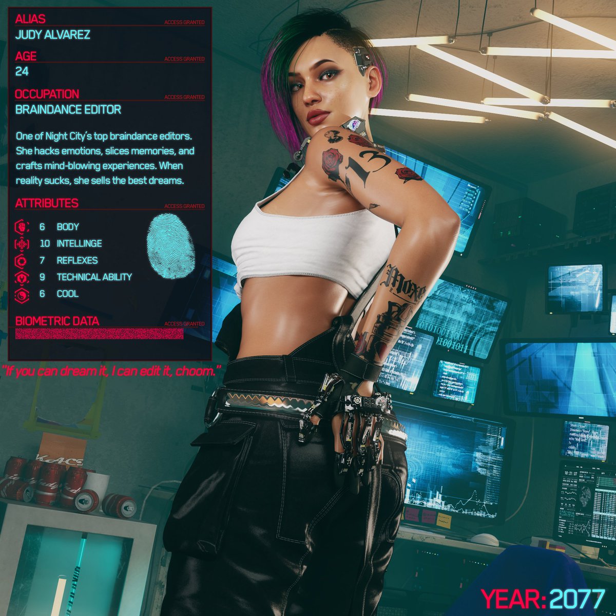TheRyzer24's tweet photo. Judy Alvarez bimbo transformation
#nsfw #rule34 #Cyberpunk2077 #Bimbo https://t.co/socyR2jjyp