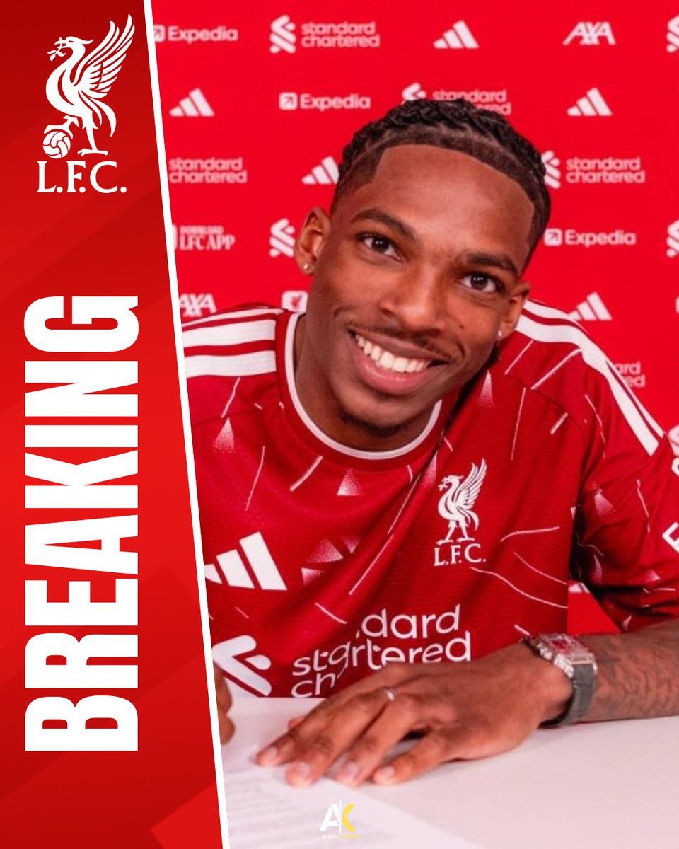 AnfieIdExpress's tweet photo. 🚨 | 𝗕𝗥𝗘𝗔𝗞𝗜𝗡𝗚 𝗡𝗘𝗪𝗦: Liverpool have confirmed the signing of Jeremy Jacquet 👌 https://t.co/e5XWNLywee