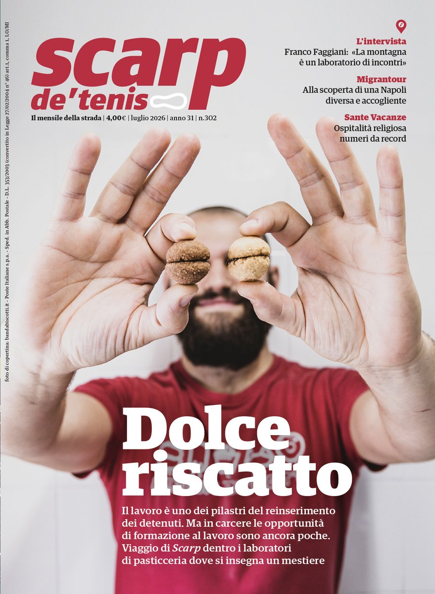 StefanoLamp's tweet photo. Ecco @scarpdetenis di luglio. "Dolce riscatto", viaggio nei laboratori dove si producono pane, biscotti e dolci all'interno delle carceri. E poi le Sante vacanze, Franco Faggiani, il Migrantour di Napoli. Da oggi su https://t.co/dJ6IJseZWP, da sabato in strada. https://t.co/utJZSk95Sq