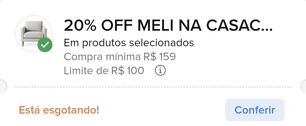 seiondetembr's tweet photo. 🚨 CUPOM MERCADO LIVRE! 🚨
Acabei de encontrar 20% OFF CASACOR 😱
✅ Desconto de 20%
✅ Compra mínima R$ 150
✅ Limite de R$ 150
✅ Válido em produtos selecionados

Link no primeiro comentário 👇 

#CopaNaCazéTV https://t.co/23DKGABD69