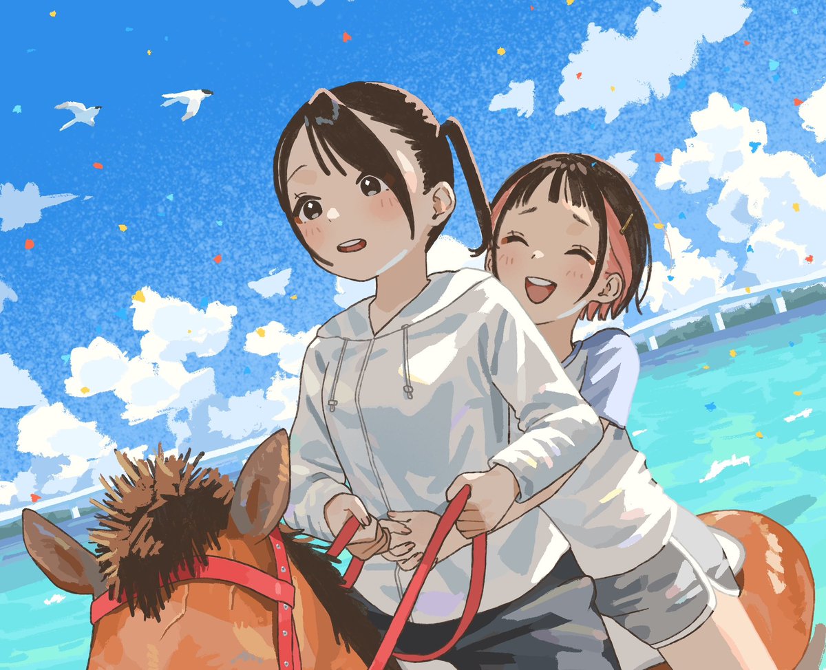 mashiroka's tweet photo. #2026年自分が選ぶ今年上半期の４枚
常夏を描いてます🏝️🌺 https://t.co/HdlPOEuKCa