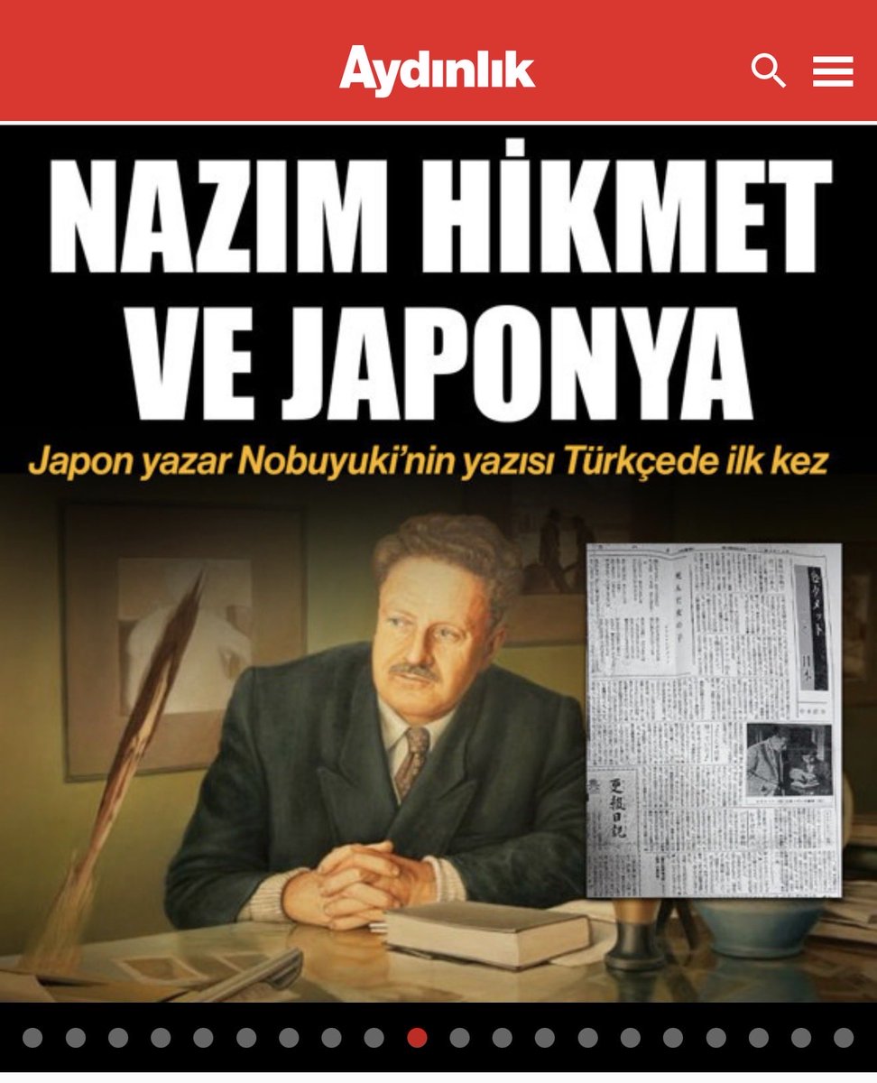 inanoner's tweet photo. Akademisyen ve çevirmen Nakamoto Nobuyuki hocamın 23 Haziran 1963 tarihli Akahata (Kızıl Bayrak) gazetesinde yayımlanan “Nazım Hikmet ve Japonya”başlıklı yazısını Türkçe’ye çevirdim. Çevirim bugünkü Aydınlık’ta yayınlandı. 

https://t.co/sAlcyPgeSB https://t.co/8kSHNP1AtX