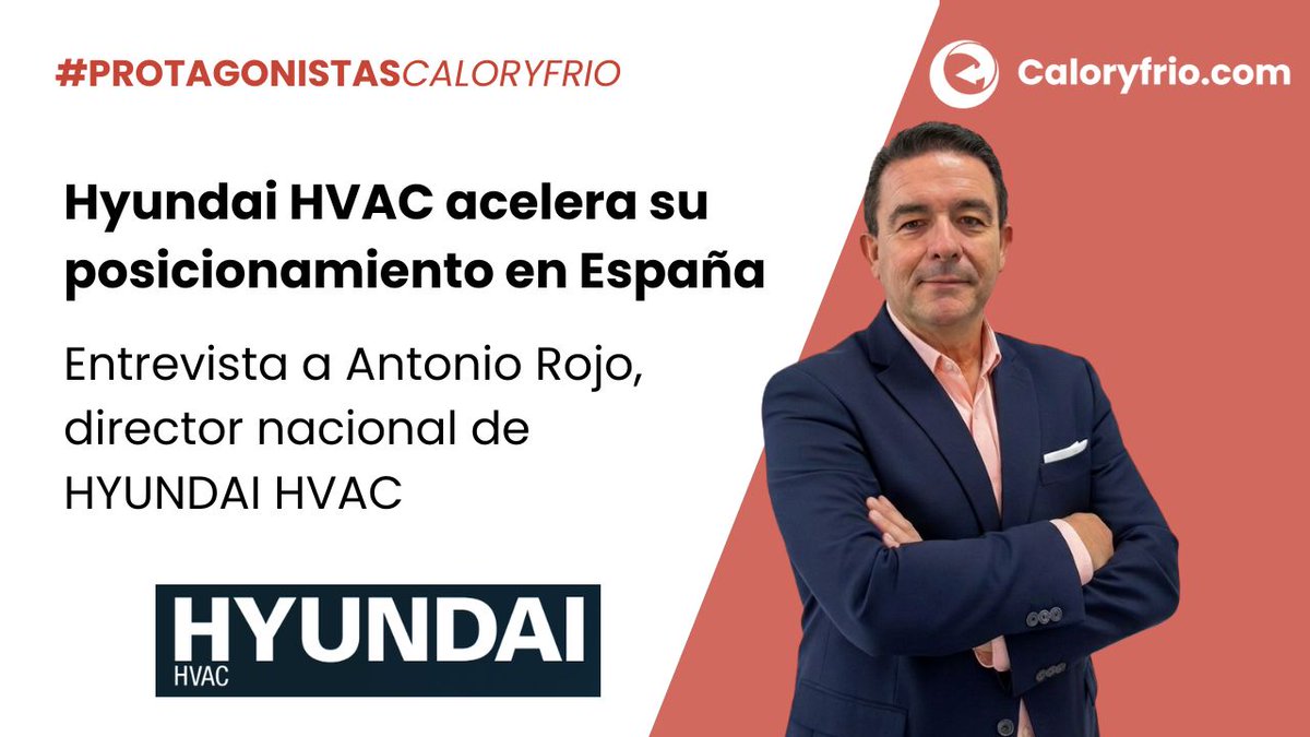 caloryfrio_web's tweet photo. 🔧 Nuevo #ProtagonistasCaloryfrio

Antonio Rojo (Hyundai HVAC): una marca reconocida en todo el mundo, ahora en la climatización en España y apostando por el canal profesional.

Su estrategia y la aerotermia R-290, aquí 👇

🎥 https://t.co/bOzXQUDFNB

#HyundaiHVAC #Aerotermia https://t.co/mWYdonkE0I
