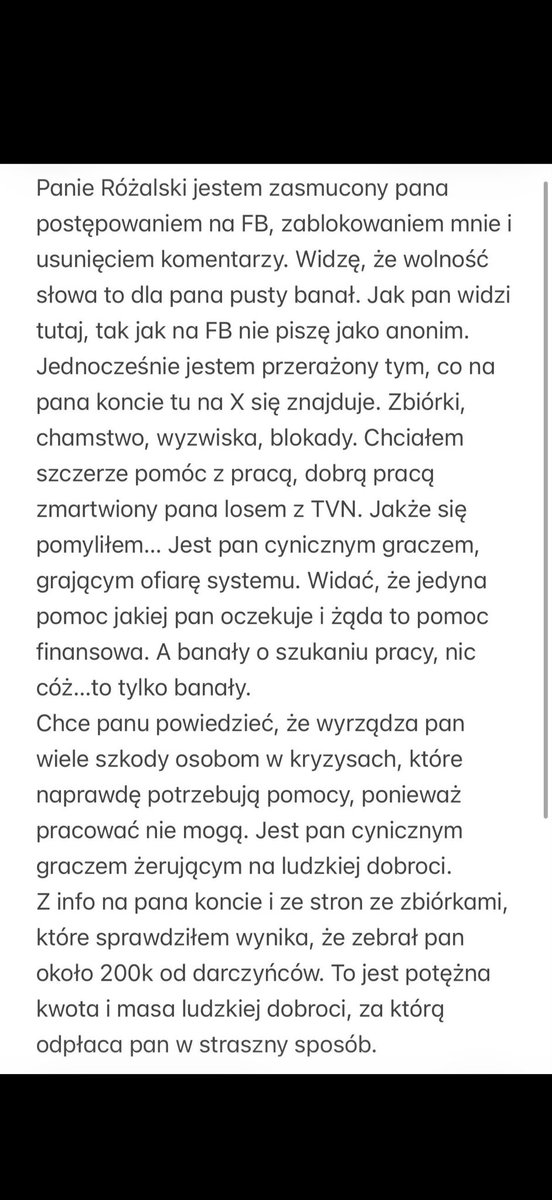 AndersonThmas's tweet photo. @RozalskiKamil  kłamco i oszuście! 
„Żalisz” się, że na czarno niby pracujesz. Tutaj dowód na chęć pomocy z dobrą pracą! To gościa osrałeś, pokasowałeś komentarze i zablokowałeś na deser na FB. Co tam na priv się wydarzyło!? Pochwal się! 
Ciebie już nie, społeczność cię przejrzała na wylot!