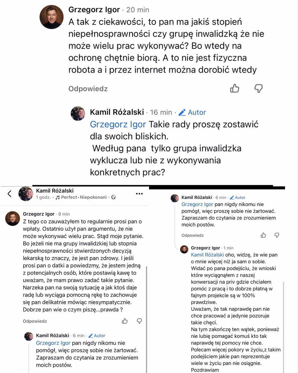 AndersonThmas's tweet photo. @RozalskiKamil  kłamco i oszuście! 
„Żalisz” się, że na czarno niby pracujesz. Tutaj dowód na chęć pomocy z dobrą pracą! To gościa osrałeś, pokasowałeś komentarze i zablokowałeś na deser na FB. Co tam na priv się wydarzyło!? Pochwal się! 
Ciebie już nie, społeczność cię przejrzała na wylot!