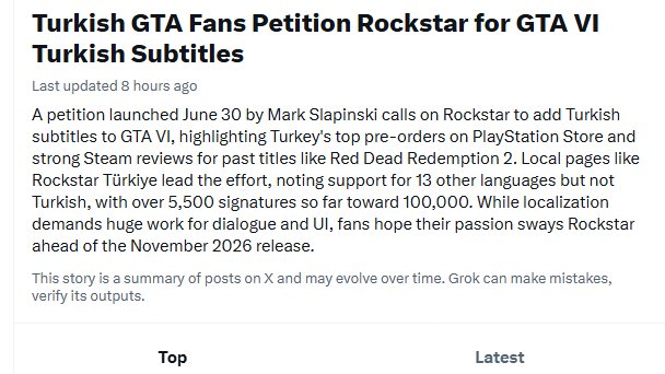 mark_slapinski's tweet photo. We're trending on X.

I told you, I would never let you down!

#WeWantGTA6inTurkish https://t.co/Z4pK0OpfV5
