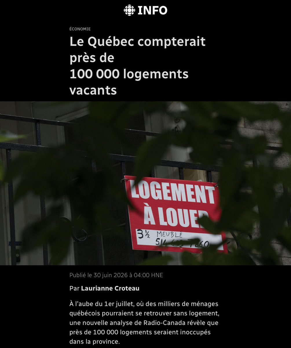 MrVidange's tweet photo. Monsieur l’égout Média non-subventionné « Pas de casse » 1er juillet 2026

🏴‍☠️ Dans mon « Pas de casse » aujourd’hui,

Comme à chaque année, dans la seule christ de place sur la planète où le 1er juillet est devenue la date officielle du déménagement, nos merdias se mettent à l’unisson pour qu’on braille avec ceux qui doivent déménager, pour parler des remorques ou les camions chargés tout croches, des pizzérias débordées ou de l’éternelle caisse de bière, alouette.

 Mais ils chantent aussi tous faux, ensemble, pour décrire ces situations où les gens n’ont pas pu trouver de loyers.🎤

Il y a quelque chose de nouveau cette année:  en plus de fermer leurs gueules sur les cochons qui laissent des loyers sales, des mauvais payeurs qui quittent avec plusieurs mois impayés et dont la Régie du logement protègeles bas coups, et des ces démolisseurs qui saccagent les logements avant de quitter, on parle dorénavant de ce que les Quêteux Solitaires qualifie de « salauds de propriétaires », lesquels on veut taxer à 100%, qui refusent de louer, où qui construisent des loyers plus dispendieux pour éliminer la vermine; on parle aussi de ces logements qui constituent un pied à terre pour certains, où qu’on laisse volontairement vacant pour d’autant de bonnes raisons qui n’appartiennent qu’à ceux qui les possèdent.👍

Naturellement, Sherbrooke et Victoriaville sont cités, deux calices de villes de gauchistes-socialistes-communistes qui se prennent pour le nombril du monde, qui veulent faire la morale à la planète entière, et qui sont des terreaux fertile pour les Quêteux Solitaires dont le parti est menacé d’extinction le 6 octobre prochain.🤭

Évidemment, le lien du texte complet pour nourrir ces putes à cliques suivra…🤡

Mon média impartial qui propose une information de qualité est non-subventionné, donc si tu aimes ce que tu lis, que je rejoins ton point de vue, ne fais pas juste « liker », tu peux partager aussi: c’est ma seule rétribution!🤘

 #FUYEZ 
#PASDECASSE