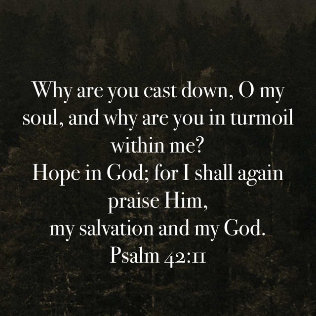thgmusic's tweet photo. A potent reminder from Dr. Martin Lloyd-Jones. You may not be in a place of spiritual depression or struggle today, but tuck this advice away in a special place in your heart (both the Scripture and MLJ’s application of it). You can look at it when needed, to remind yourself of the primary way in self-encouragement. 
**Most of your unhappiness in life, is due to the fact that you are listening to yourself instead of talking to yourself. The soul, left to itself, will drive you downward. You must turn on it. Address it. Question it. Exhort it. Remind it of God — who He is, what He has done, what He has pledged Himself to do. The Psalmist ends not where he began but where truth drove him: "I shall yet praise Him, who is the health of my countenance, and my God."**