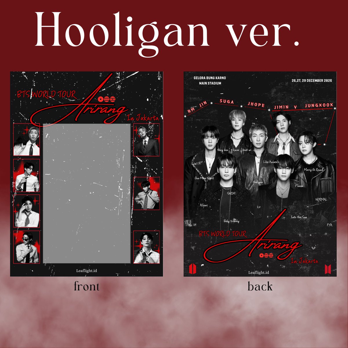 leaflight_id's tweet photo. ARMYs💟
Yuk yang mau foto polaroid BTS WORLD TOUR ‘ARIRANG’ IN JAKARTA kita udah open yaa^^

ᯓ★ Price : 30k dp 20k

🗓️ December, 26-27 and 29
📍 GBK Main Stadium

🔗 https://t.co/HzixLvnN6f

#BTS #BTS_WORLDTOUR_ARIRANG #BTS_WORLDTOUR_ARIRANG_ASIA #BTS_WORLDTOUR_ARIRANG_JAKARTA https://t.co/U7jPbFCsWD