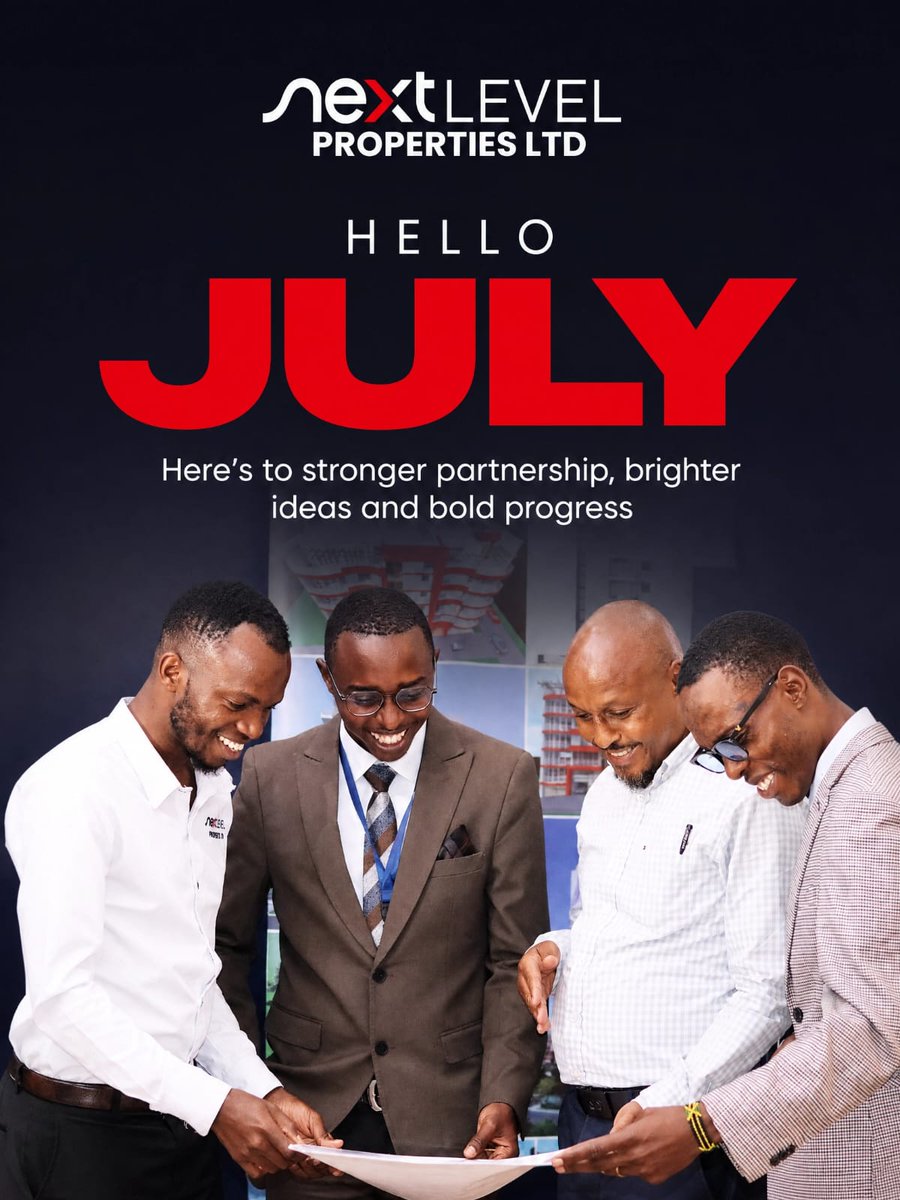 NLPKenya2025's tweet photo. Hello, July! 🌟 Here's to new opportunities, stronger partnerships, and greater success. Let's make this month count!
#HelloJuly #NewMonth #NextLevelProperties #RealEstateKenya #PropertyInvestment #Growth #Success #Partnerships #DreamBig #KenyaRealEstate #BuildingTheFuture https://t.co/jReyE0UC41