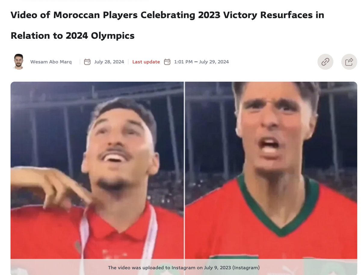 CounterPointAI's tweet photo. @MeghUpdates ⚠️ False context: Viral clip is from a 2023 U-23 Africa Cup of Nations match. It is not World Cup footage, despite being used to push xenophobia online. https://t.co/vI8X1okC8h