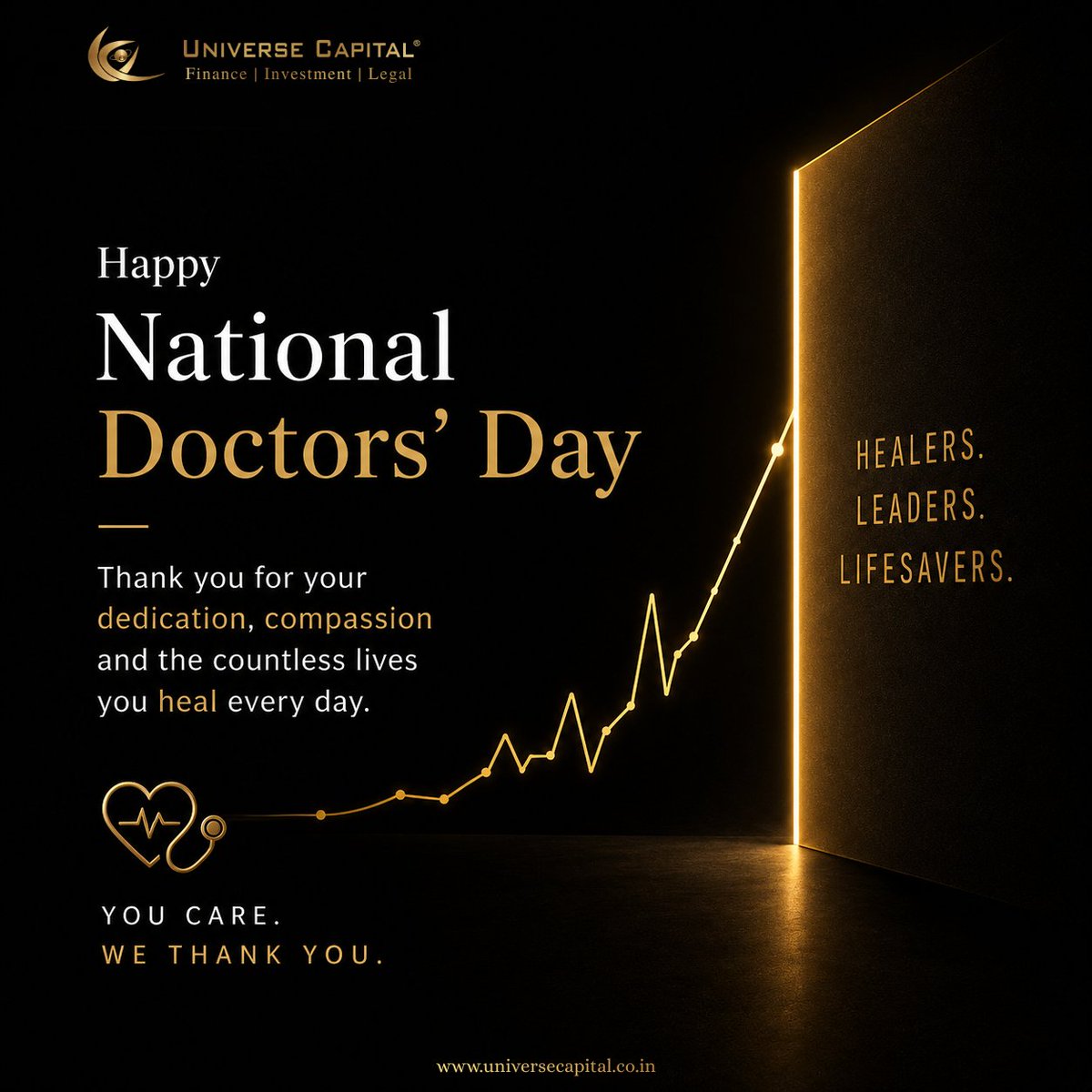 UniCapGroup's tweet photo. To the hands that heal and the hearts that care thank you.

Wishing every doctor strength, success, and appreciation on National Doctors' Day.

Happy National Doctors' Day.
#NationalDoctorsDay #Doctors #UniverseCapital https://t.co/Uu7lUb9mjc