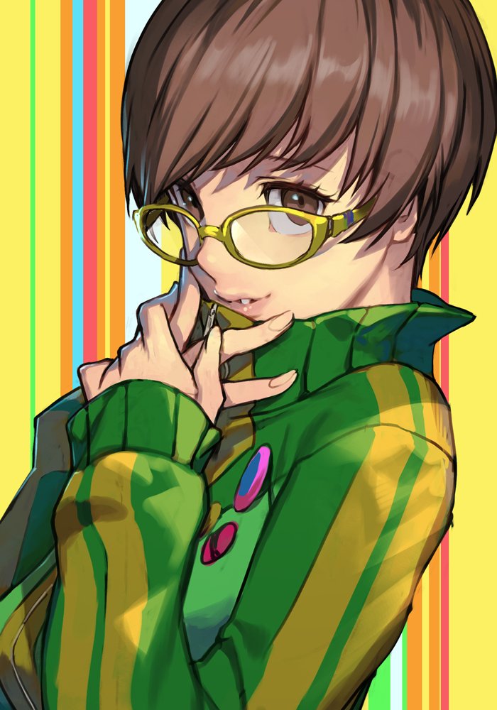 VideoArtGame's tweet photo. Fan art | Persona 4 - Chie Satonaka 

Artist: @click_burgundy https://t.co/gEjpYPArKD
