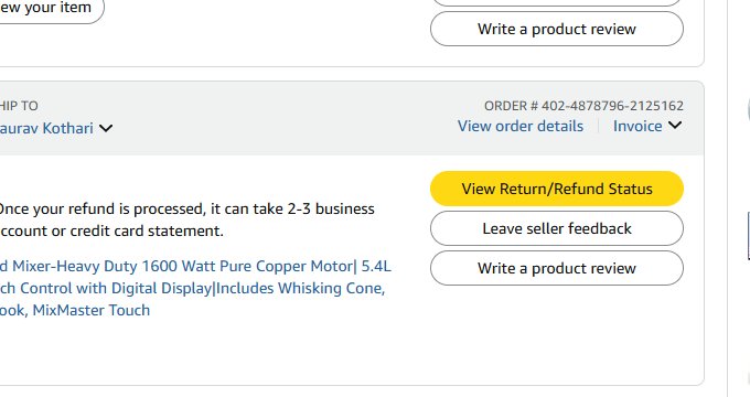 Kothari2020's tweet photo. @amazonIN First my initial replacement was cancelled without any such intimation from my side. Then customer care tell me i can't replace now, i have to return it, now the return is still pending since 2 weeks now .. https://t.co/vY8peGHrbx