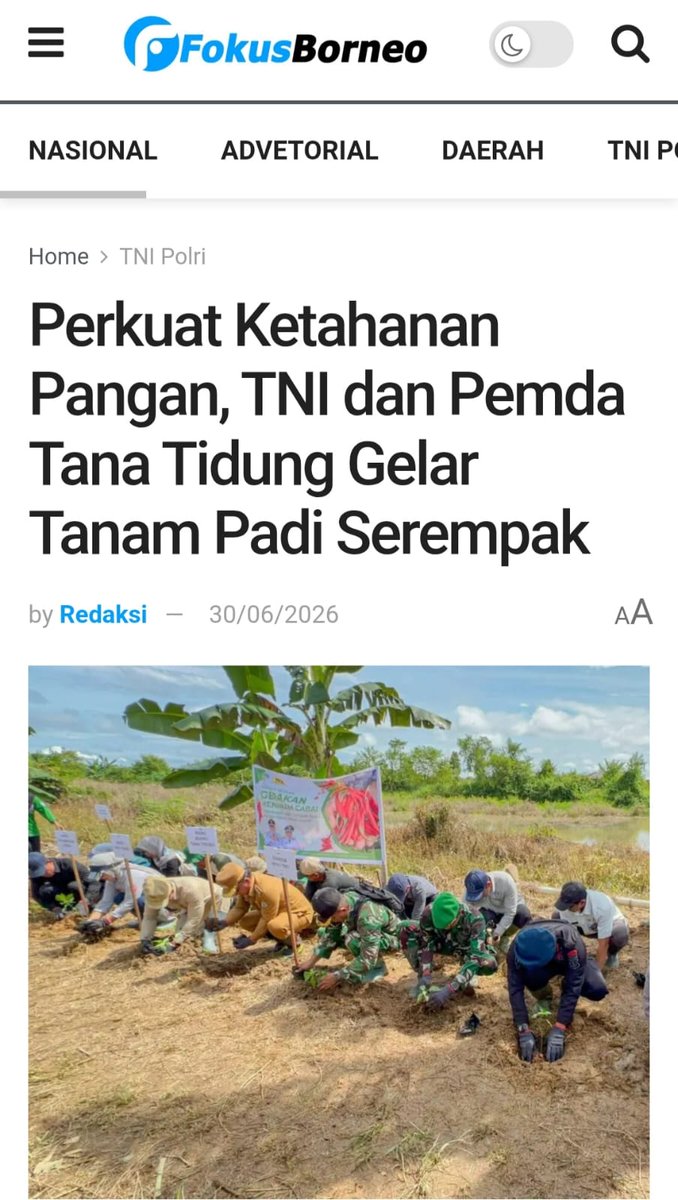 CitraArdini4's tweet photo. TNI berperan membangun kampung, mendidik anak bangsa, dan mendorong usaha rakyat lokal.
Bersama Semua Elemen https://t.co/hVcyVdJHol