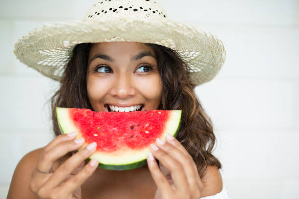 RaveSlave2025's tweet photo. @Sarahw9111 Watermelon helps promote the production of dopamine and serotonin because it is rich in Vitamin B6, a vital nutrient your body uses to synthesize these neurotransmitters. https://t.co/5nBkiDNVqz