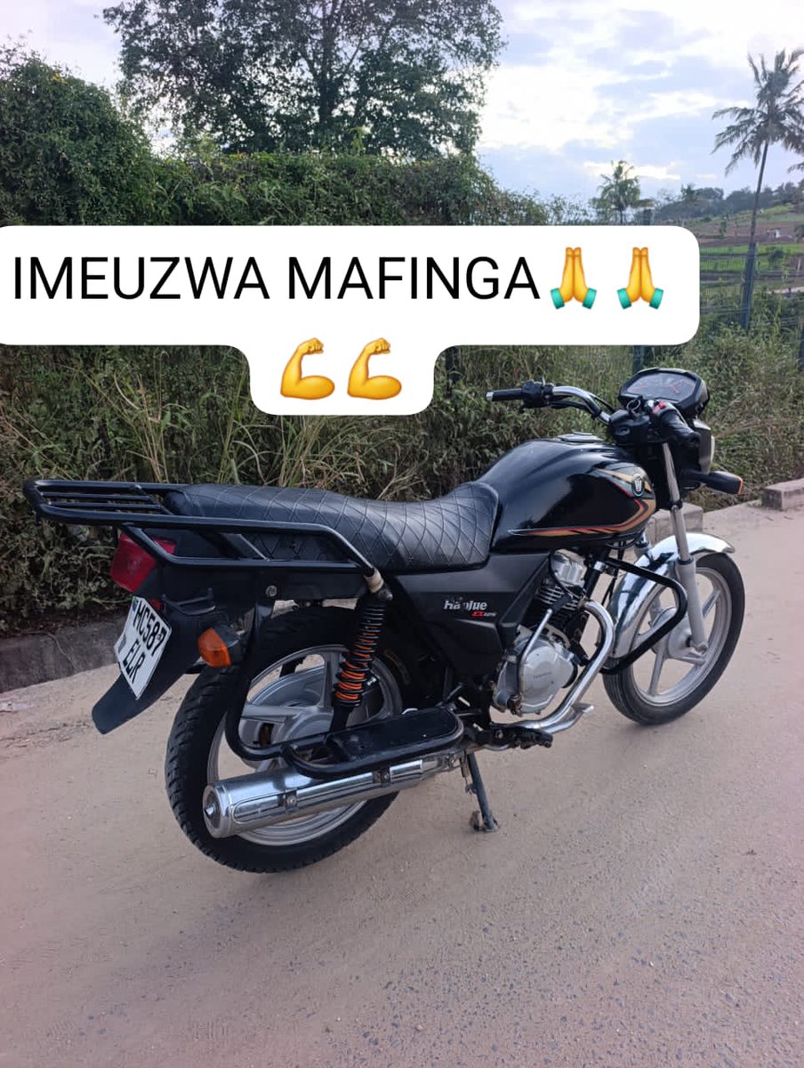 Eng_Matarra's tweet photo. HAOJUE XPRESS PLUS #ELR

IMEUZWA IRINGA

SHUKRANI SANA 🙏🙏🙏🙏 https://t.co/k2aCw2MytY