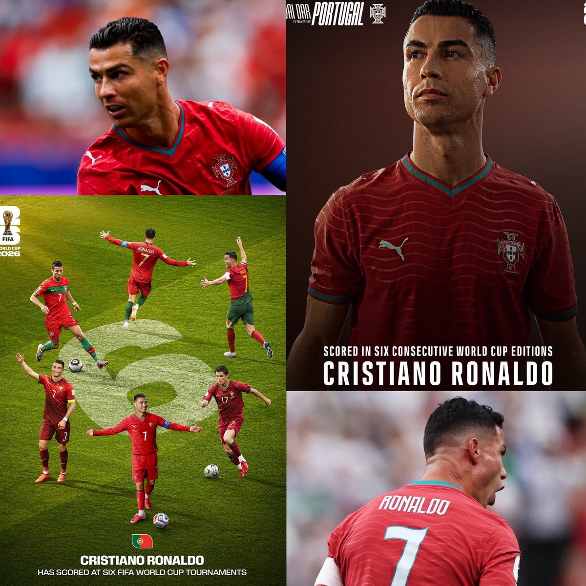 🇵🇹#ポルトガル代表 2026 HOME 7️⃣ #ロナウド ユニフォーム