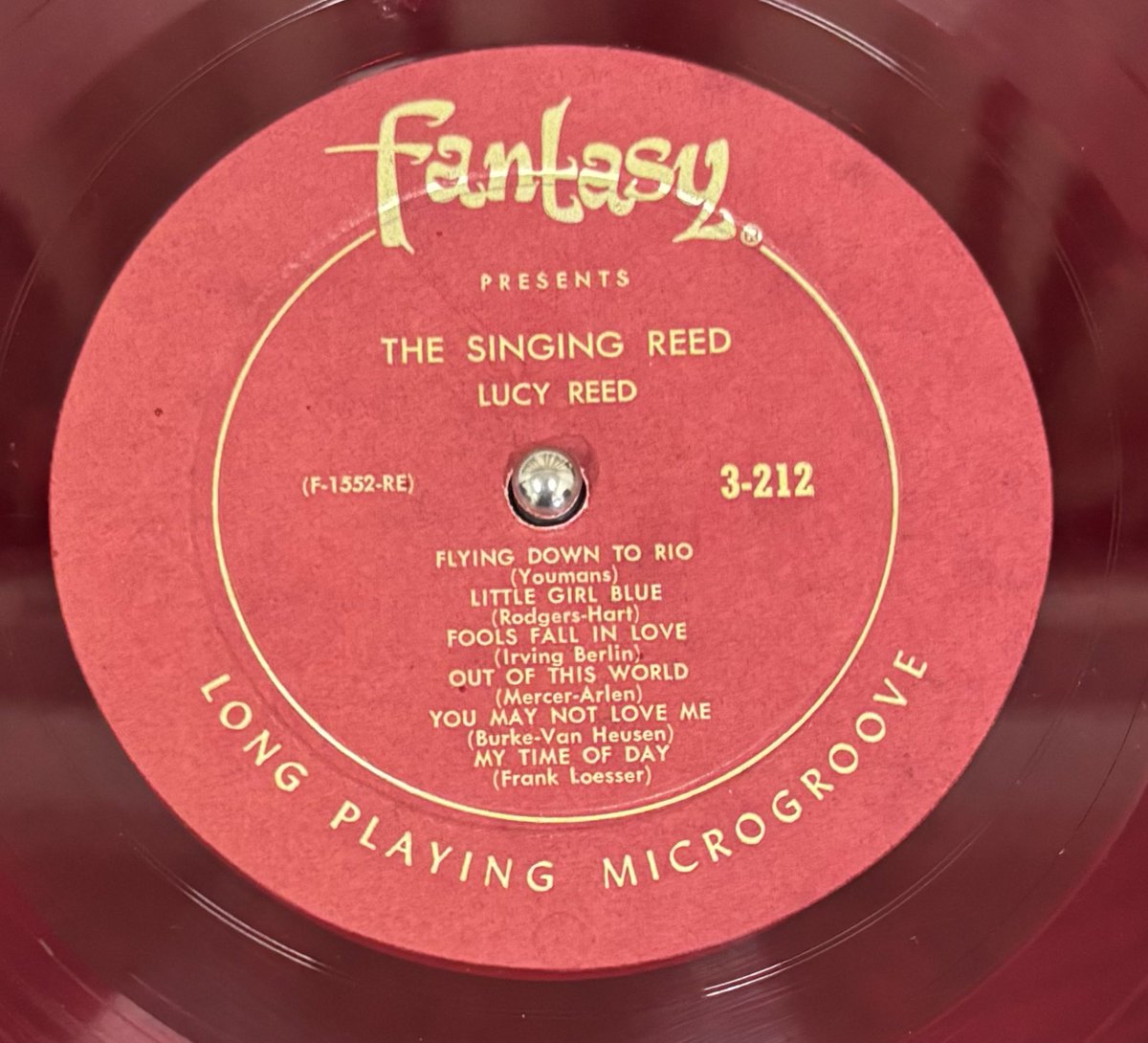 ?‍♂️ 本日の締めは Lucy Reed『The Singing Reed』US盤1956年mono 