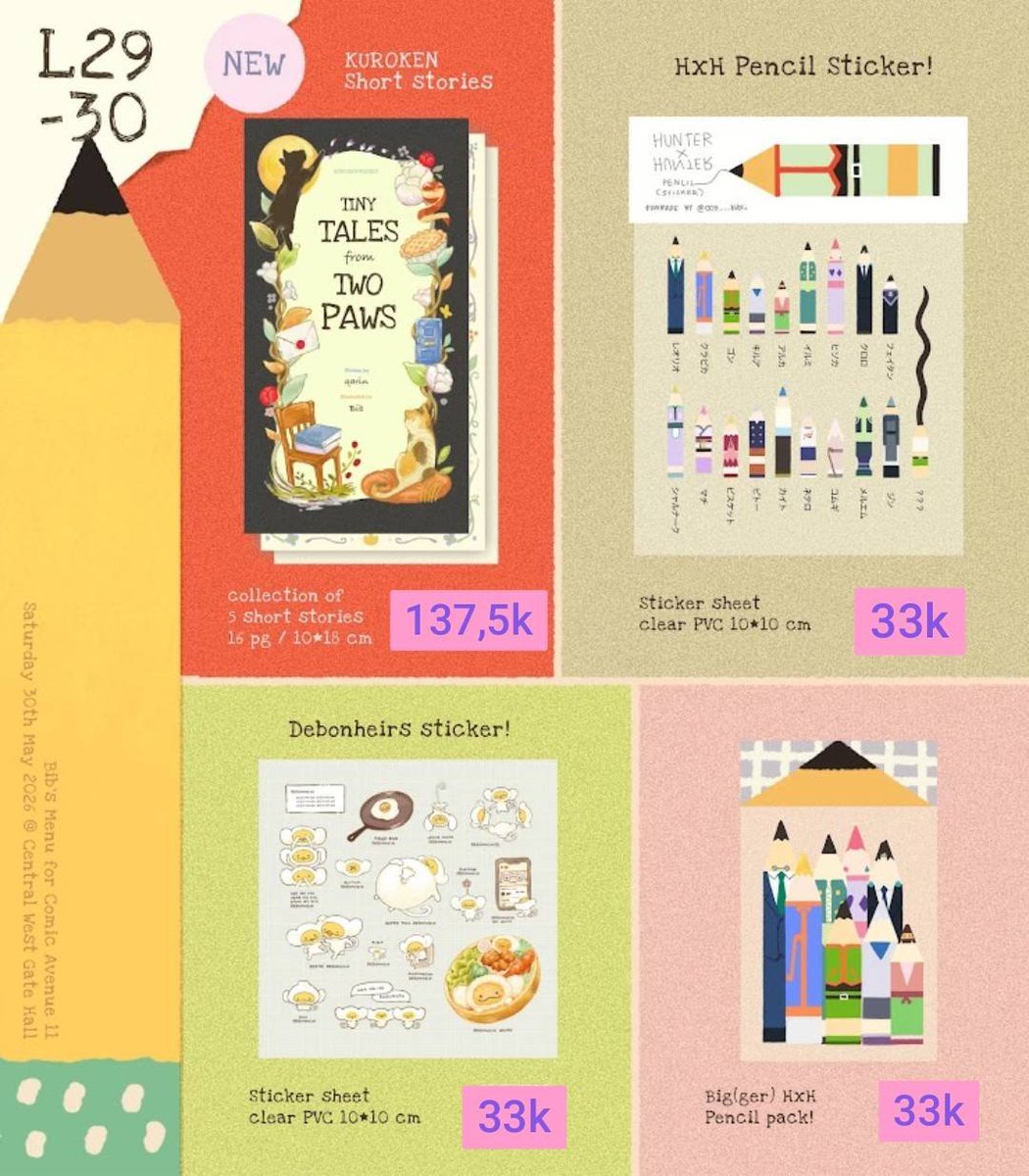 aeristudi0's tweet photo. [🇲🇨 GO] Help RT &amp; LIKE

Pre-Order Fanmerch Witch Hat Atelier, HxH, Frieren, Haikyuu, 100 Meters by @003___bibiii

☆ Price kotor thai 
☆ FP Only
☆ Exc onglok &amp; ems tax
☆ Close 11 Juli 2026

DM for order!

Katalog:
#warunganime #warungwha #warunghaikyu #warunghxh
#ra_preorder https://t.co/3I5KCRlIJ6