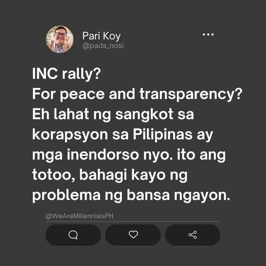 vince2681's tweet photo. Tang ina nyo INC https://t.co/BP6hppanvY