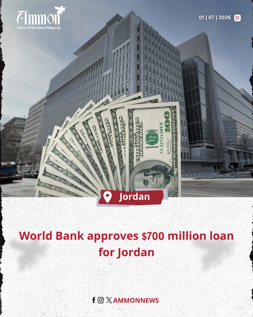 Dewyou239's tweet photo. World Bank approves $700 million loan for Jordan
https://t.co/ak9IgPq0nX
#sstvi #nolimit https://t.co/hUqJL80CKm