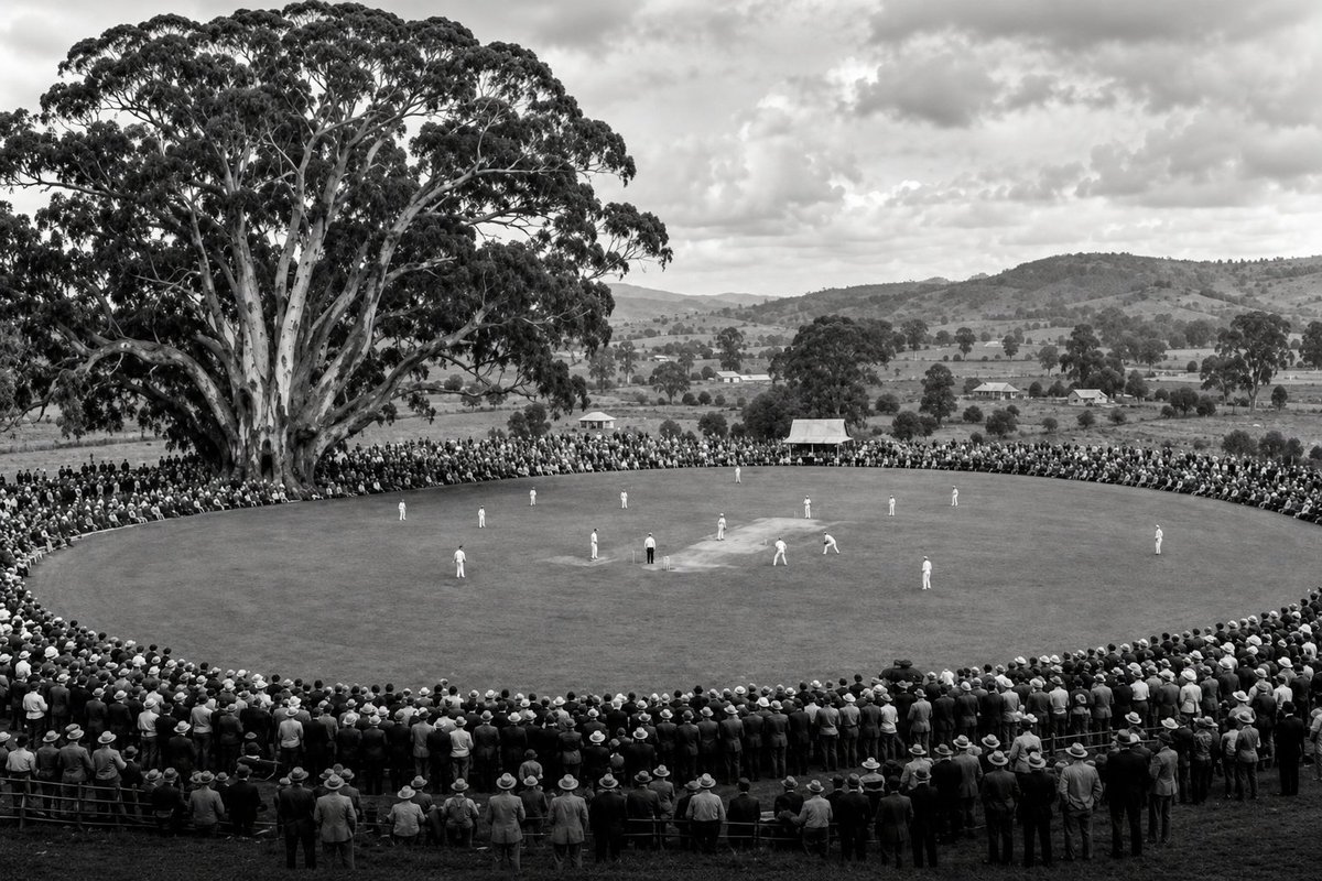 krik90mate's tweet photo. THE CRAZIEST CRICKET STORY EVER RECORDED.

286 RUNS FROM JUST ONE BALL! 🤯🏏 

In an 1894 match between Victoria and Western Australia, two batters reportedly ran 286 runs from one ball after it got stuck in a tree! The fielders had to use a rifle to shoot it down. https://t.co/epKJW3ZJO5