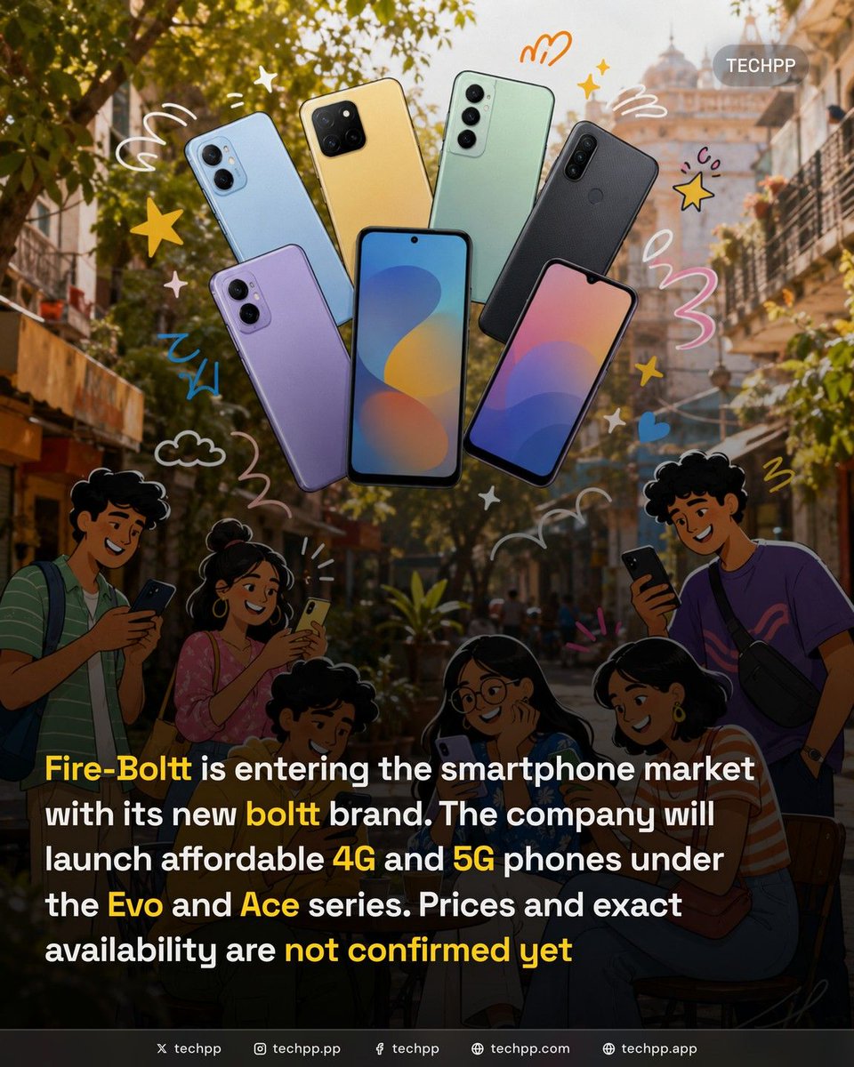 techpp's tweet photo. Fire-Boltt is entering the smartphone market with its new boltt brand. The company will launch affordable 4G and 5G phones under the Evo and Ace series. Prices and exact availability are not confirmed yet
#5G #Launch #FireBoltt #Evo #Ace #Prices #Boltt #Smartphones https://t.co/hksTNMFjdM