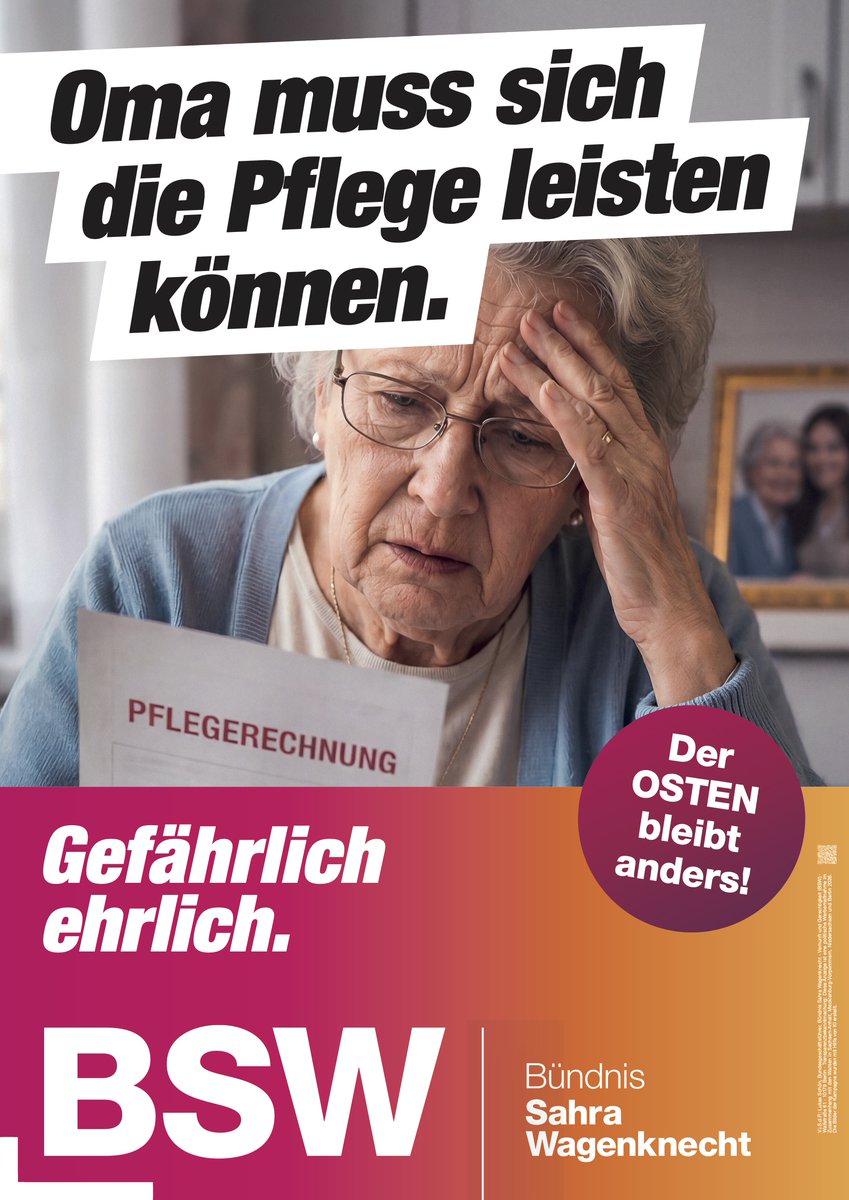 SvenVersteegen's tweet photo. Das BSW will mit KI-generierten Plakaten in den Magdeburger Landtag einziehen. Sachsen-Anhalt sei auch eine Entscheidungswahl für Friedrich Merz, sagt die Bundesvorsitzende Mohammed Ali. Entsprechend plakatiert die Partei. https://t.co/CtN8tOkMH1