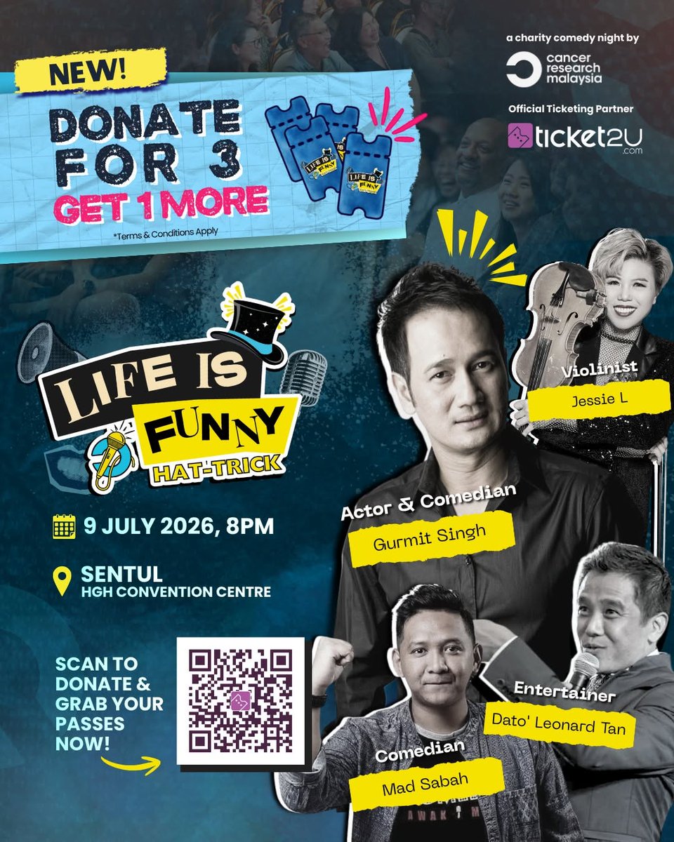 reversecancer's tweet photo. 2 July, the LITE Breakfast: CRMY's CEO, Andy Khoo will share our latest advances in #cancerresearch, how every M'sian can take charge of their health, and more about our charity comedy night, #LifeIsFunny on 9 July: https://t.co/0vL0Jk6smj
Tune in online @ https://t.co/5DhRb1RRaa https://t.co/ZyfG0KQ5lt