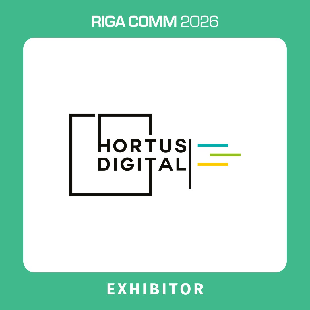 RigaComm's tweet photo. We are pleased to announce that HORTUS Digital has officially joined Riga Comm 2026!

📌Check out full exhibitor list: https://t.co/r6WFt1mKm7
See you at Riga Comm 2026 on October 8-9.👋

🎫 https://t.co/kZMVtebqHp

#RC26 #rigacomm https://t.co/r2g48x32tS