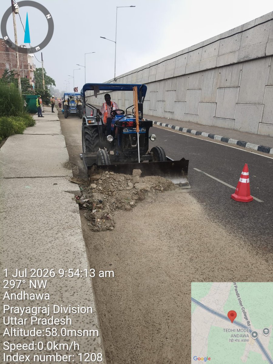 ChakeriAll61b's tweet photo. Triveni Sangam Highways Private Limited
🚧 सुरक्षित राजमार्ग, निर्बाध यातायात की दिशा में निरंतर प्रयास

 श्री रामकिशन पटेल (APN News, कौशाम्बी) द्वारा सोशल मीडिया प्लेटफॉर्म X पर एक पोस्ट प्रकाशित की गई, जिसमें यह उल्लेख किया गया कि "कौशाम्बी में NHAI की बड़ी लापरवाही से राहगीरों की जान खतरे में है। टेढ़ीमोड़, कल्यानपुर, गुलामीपुर सहित विभिन्न स्थानों पर नाले की सफाई के उपरांत निकाला गया मलबा सर्विस रोड पर ही छोड़ दिया गया है, जिससे आमजन एवं राहगीरों को आवागमन में असुविधा एवं दुर्घटना की आशंका बनी हुई है।"
उक्त सोशल मीडिया पोस्ट का संज्ञान लेते हुए संबंधित स्थलों का तत्काल निरीक्षण कराया गया। निरीक्षण के दौरान यह पाया गया कि सर्विस रोड पर उपलब्ध मलबा नाले की सफाई से निकला हुआ मलबा नहीं था, बल्कि स्थानीय लोगों द्वारा आवागमन की सुविधा हेतु अस्थायी रैंप बनाने के उद्देश्य से डाला गया मलबा था।
तत्पश्चात रियायतग्राही द्वारा तत्काल आवश्यक कार्यवाही करते हुए टेढ़ीमोड़, कल्यानपुर, गुलामीपुर एवं अन्य संबंधित स्थलों पर सर्विस रोड पर पड़े उक्त मलबे को पूर्णतः हटवा दिया गया है। वर्तमान में सर्विस रोड पूर्णतः साफ, सुरक्षित एवं यातायात के सुचारु संचालन हेतु उपयुक्त है तथा सभी संबंधित स्थलों पर आवागमन सामान्य रूप से संचालित हो रहा है।
अतः उक्त सोशल मीडिया पोस्ट के संबंध में आवश्यक कार्यवाही पूर्ण कर दी गई है तथा शिकायत का प्रभावी निराकरण सुनिश्चित कर दिया गया है।
#NHAI #BuildingANation #RoadSafety #SafeHighways
@NHAIROLucknow @ramkeshanpatel
