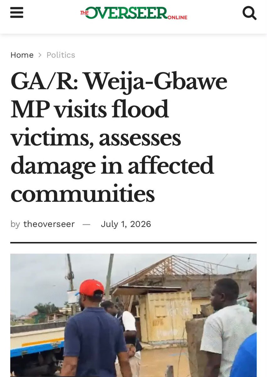 pounds_rez's tweet photo. The 2nd Deputy Minority Whip and Member of Parliament for Weija-Gbawe Constituency, Lawyer Jerry Ahmed Shaib, has toured communities affected by the recent floods to assess the extent of the damage and interact with affected residents. https://t.co/xPksFd9Y7z