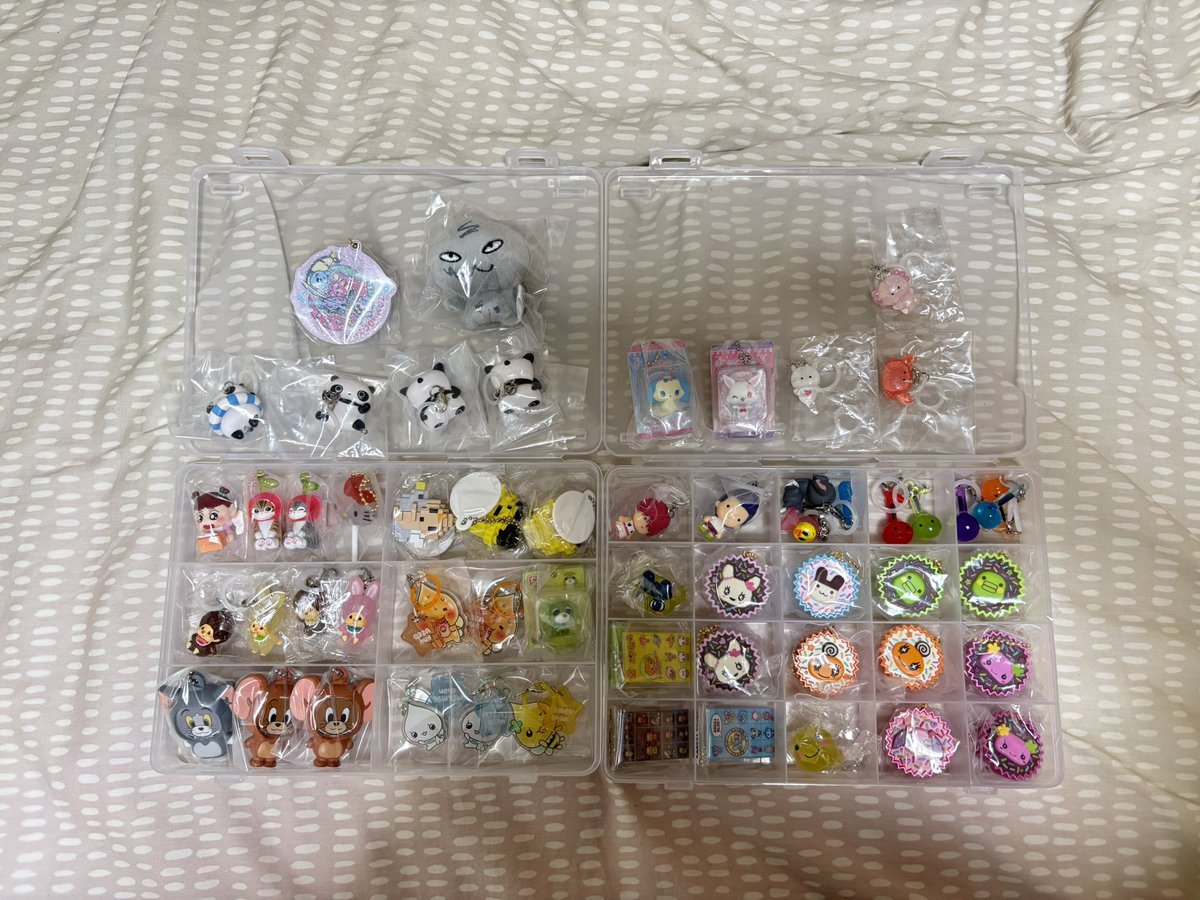 2R4nsr's tweet photo. 【交換/譲渡】
めじるしアクセサリー サンリオ たまごっち mikko モンチッチ シュガーバニーズ ナルミヤ トムジェリ プリンセス ガチャガチャ

譲→画像のもの
求→未所持めじるし 何でも検討〇

郵送 or 名古屋手渡し。
纏めて優先。
譲渡可能(定価~)

持っていないもの多いので気軽にお声かけ下さい https://t.co/JIbpkUS2td