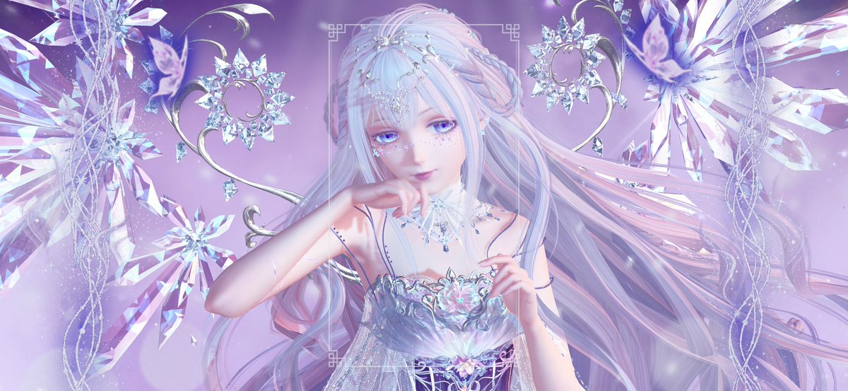 daminkos's tweet photo. Trying out landscape mode again 
Purple goddess Nikki or smth 

#ShiningwithNikki
#ShiningNikki 
#Nikki https://t.co/TVDRBnFj9S
