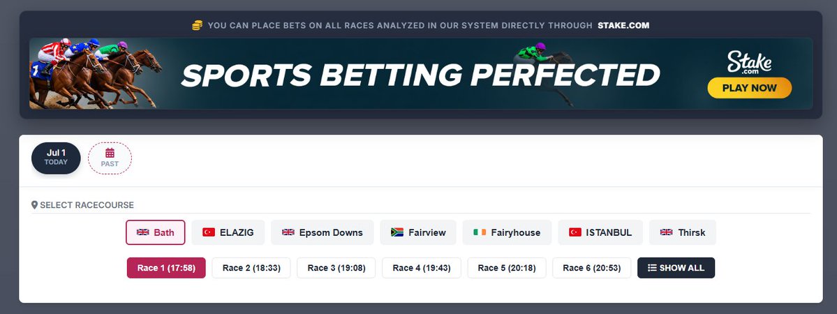 paceanalyzer's tweet photo. Hey friends! 👋 Today's picks are live and the AI is ready to deliver 🤖🔥

🇬🇧 Bath
🇹🇷 Elazığ
🇬🇧 Epsom Downs
🇿🇦 Fairview
🇮🇪 Fairyhouse
🇹🇷 Istanbul
🇬🇧 Thirsk

7 tracks. 4 countries. All analyzed 📊
Check yesterday's results in our showcase 🏆
Jump in and let the math guide you today 💎
https://t.co/NFRCMPJd8X 👇

#PaceAnalyzer #LetTheMathDecide #HorseRacing #EpsomDowns #Fairyhouse #Bath #Thirsk #RaceDay #GlobalRacing