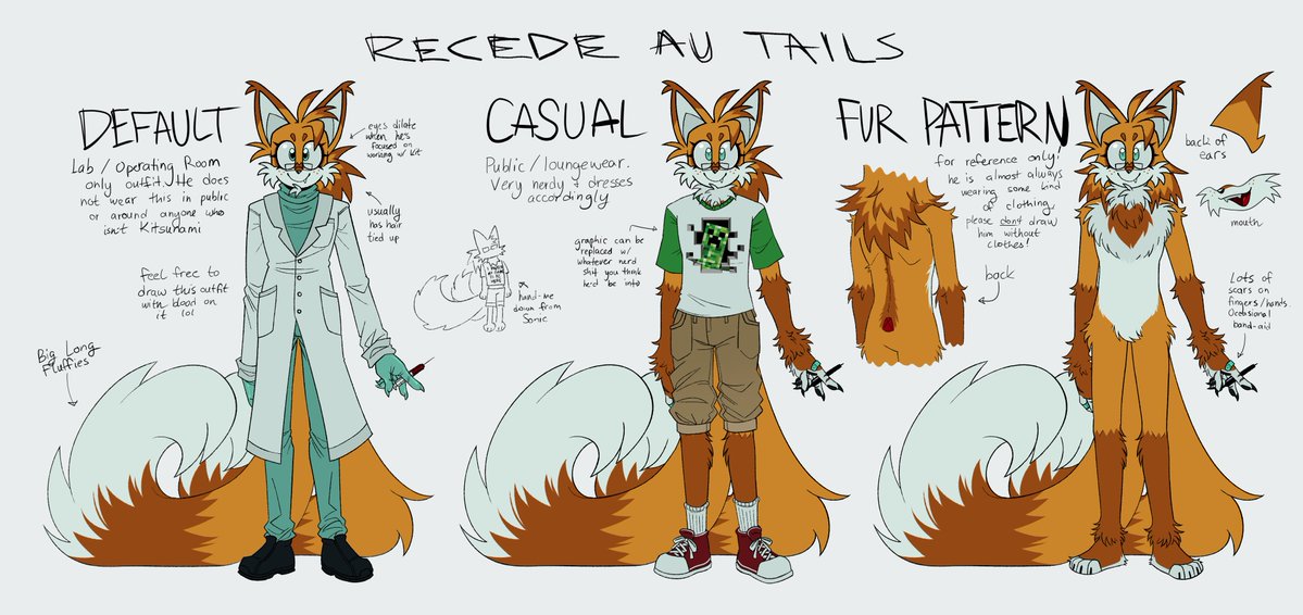 Bobbutterbutt's tweet photo. KIT AND TAILS RECEDE AU REFERENCES !!!! I drew Kit and @kitsnami drew Tails. Also Kit will have a reference for it's cybernetics too but I was really excited to share these bc we uploaded them in time for Artfight. Check us out: https://t.co/6J86SRQGHO
https://t.co/jyE1psLMYy https://t.co/Mb7PBhm4kr