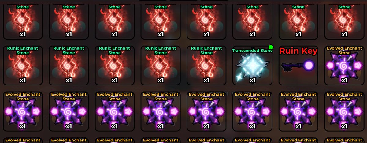 ndunisme's tweet photo. update stock fish it wts
core no mutasi
- maxton = 7k/each (18)
- shiny 990k = 6k/each (3)
- shiny maxton 10k (1)

kebutuhan enchant
- runic= 1,3k/each (100)
- evo= 45p/each (800)
- sctb= 35p/each (600)

tumbal rod
- paket dino + ruby = 7k/each (10)
- mega mutasi = 35k/each (3) https://t.co/wHwkz9lt8e