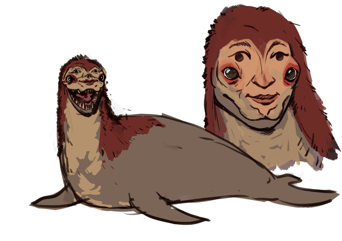Lobatus1's tweet photo. Working on this selkie design https://t.co/9kfYVETcfs