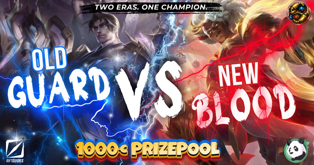 thezoowr's tweet photo. 🚨 1,000€ PRIZE POOL 🚨

Can the legends survive…
…or will the new generation take over?

🛡️OLD GUARD vs NEW BLOOD ⚔️

Two Eras. One Champion.

Registration opens soon. See you @ https://t.co/XqbVDh3QGh !

#WildRift #WildRiftEsports https://t.co/2fRMZFVVxi