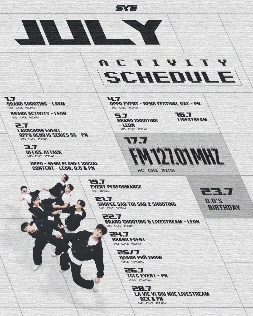 uprize_2026's tweet photo. THE JULY SCHEDULE FOR UPRIZE

Mark your calendars for July 17th, FM127.01MHZ – see you there! 🩵

#UPRIZE #SYE https://t.co/9WVInMLimr