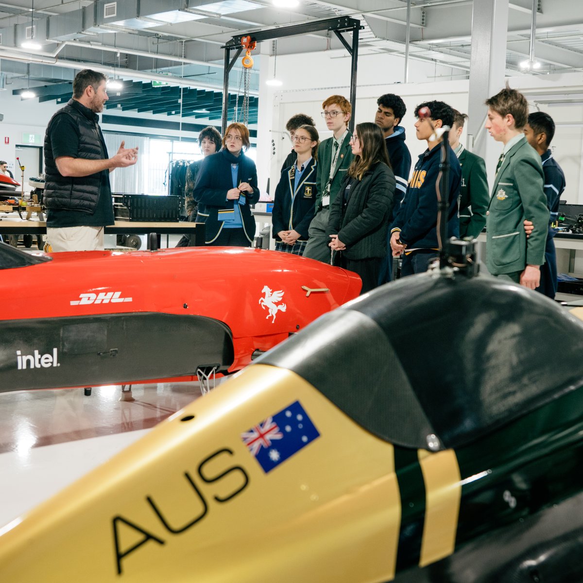 AirspeederHQ's tweet photo. Future engineers in the making 🚀

Great to host a STEM session and give students a behind-the-scenes look at @AirspeederHQ, our flying race cars, and the technology powering the future of motorsport.

#STEM #Airspeeder https://t.co/jCZNfz5YlW