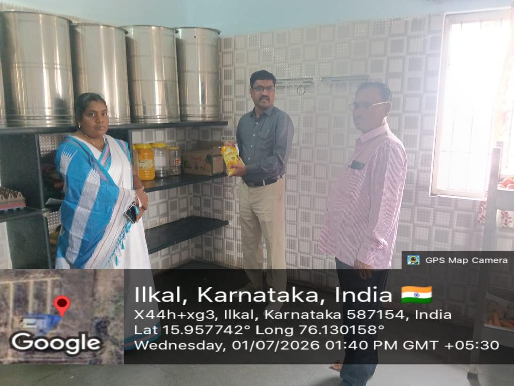 dswobagalkot's tweet photo. ಇಂದು ದಿನಾಂಕ : 01.07.2026 ರಂದು ಮೆಟ್ರಿಕ್ ನಂತರ ಬಾಲಕಿಯರ ವಸತಿ ನಿಲಯ ಇಲಕಲ್ ವಸತಿ ನಿಲಯಕ್ಕೆ ಅನಿರೀಕ್ಷಿತವಾಗಿ ಭೇಟಿ ನೀಡಲಾಯಿತು. https://t.co/0mVTOQAyWM