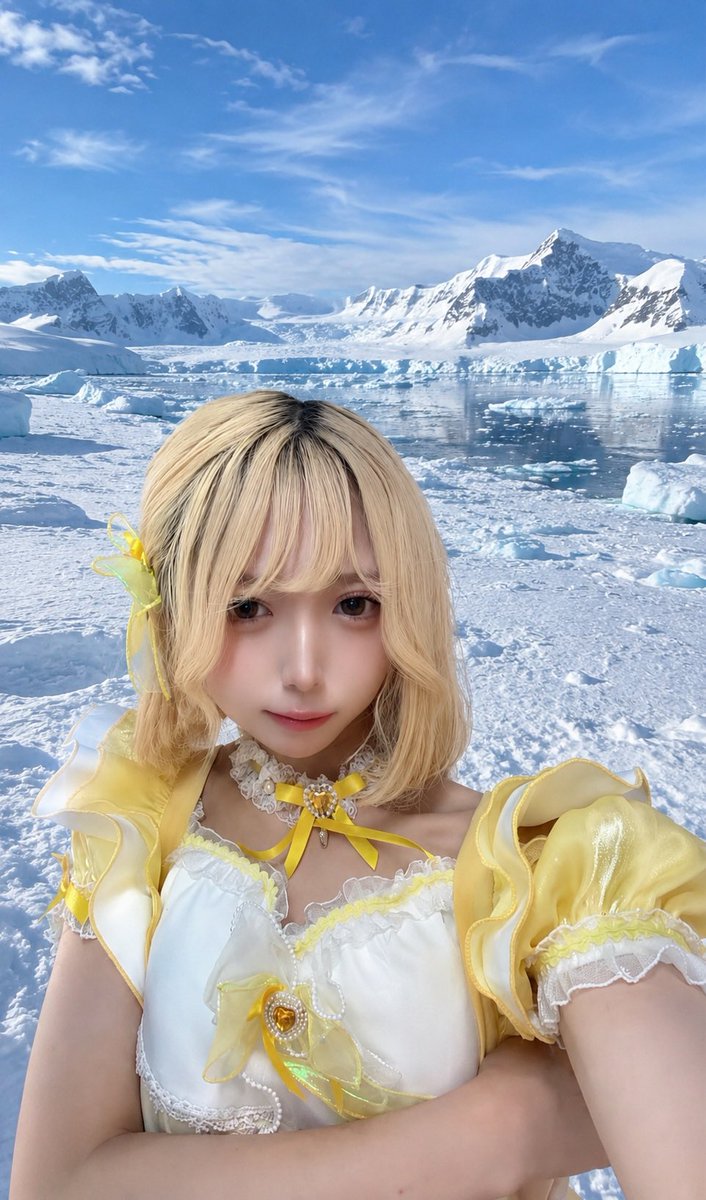 ___3amam's tweet photo. 海を泳いでたら南極に来ちゃった🥶
水全部凍ってて飲むものがないよ
たすけてーーー🆘

遠隔▷▶▷ https://t.co/8ewXcZl2wd

 #コンカフェ #コンカフェ仙台 #自撮り界隈 https://t.co/RfQtmMBslK