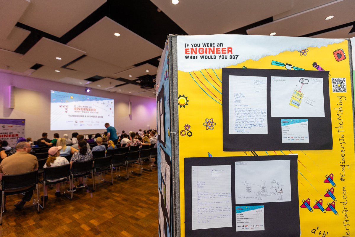 primaryengineer's tweet photo. A vibrant showcase of the creativity and ingenuity of young engineers across Yorkshire &amp; the Humber! 🌟
We were delighted to host the ‘If you were an engineer, what would you do?’ Yorkshire &amp; Humber Public Exhibition and Awards Ceremony in Sheffield... https://t.co/IMPTL8f3vk