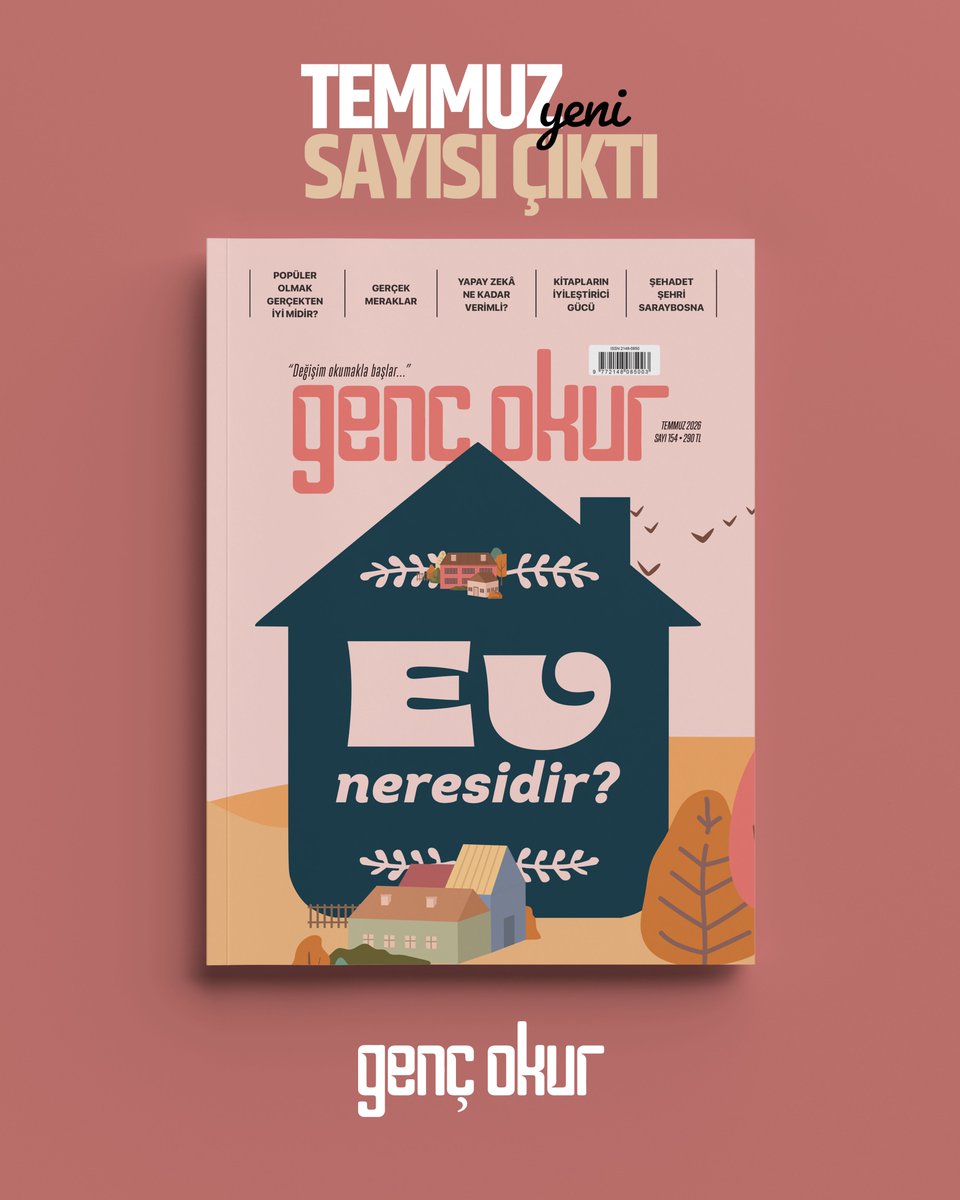 gencokur's tweet photo. Genç Okur 2026 Temmuz Sayısı

⁉️Ev Neresidir?

🏹 Şehadet Şehri Saraybosna
🌊 Müslüman Şehrin Ferahlatan Unsuru: Su
📱Ekranın Dışında Kalanlar
🔹 Avrupa’nın Vahşi Yüzü: Cadı Avları https://t.co/8Jd2HQagAX
